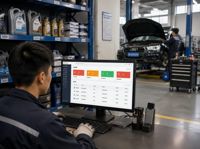 汽修采购库存与工单协同模块